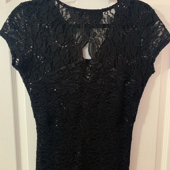 Midi black sparkly dress. Size small. Worn twice, good condition. - Picture 3 of 5